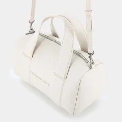 12378-ACFSCULPTED SQUARE BARREL BAG MONOEGGSHELL- BORSE^CALVIN KLEIN JEANS New