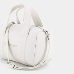 12378-ACFSCULPTED SQUARE BARREL BAG MONOEGGSHELL- BORSE^CALVIN KLEIN JEANS New