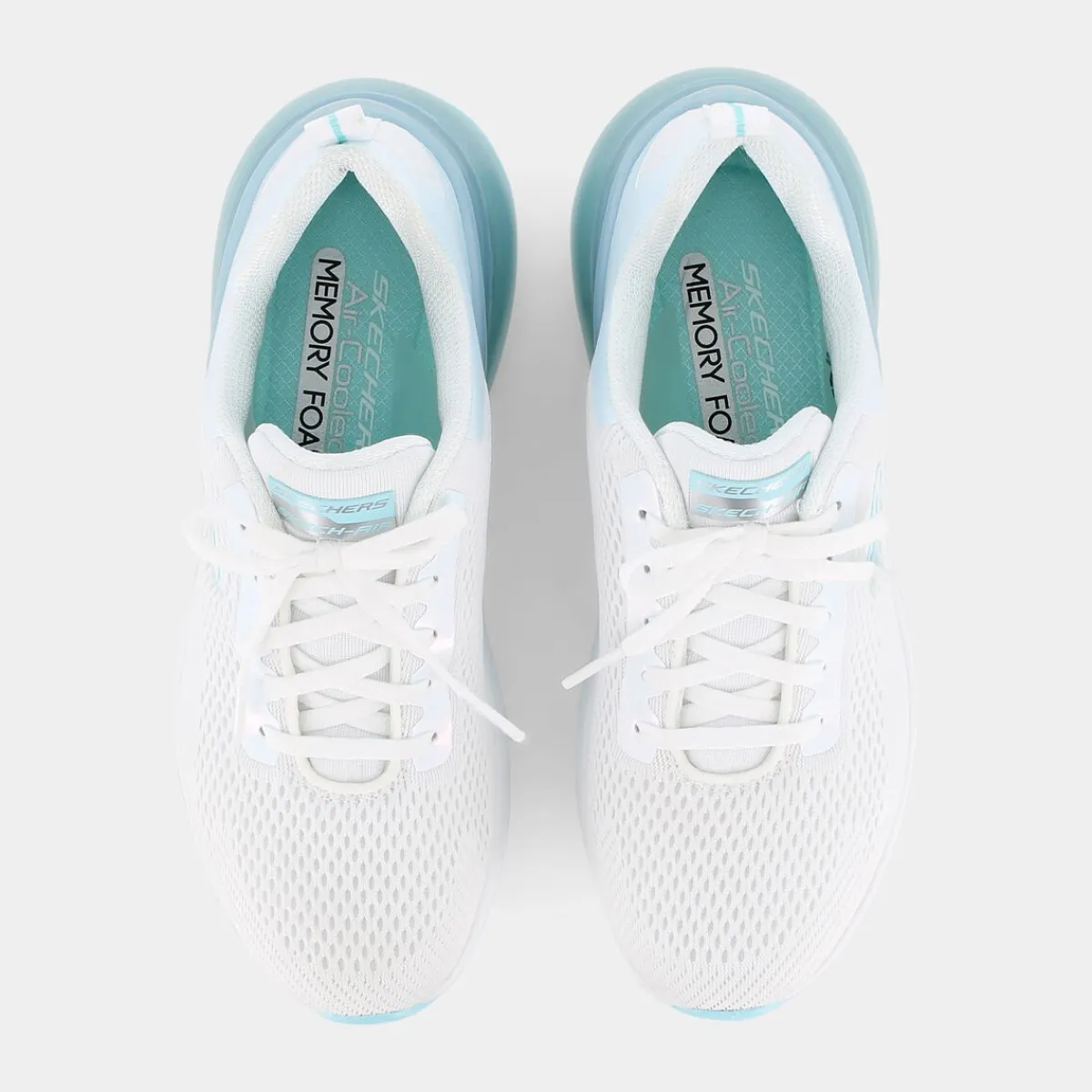 149123AIR STRATUSWhite / Light Blue Iridescent / White- SPORTIVE^SKECHERS Sale