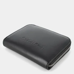 12437-BEHEMBOSSEDBLACK- PICCOLA PELLETTERIA^CALVIN KLEIN Fashion