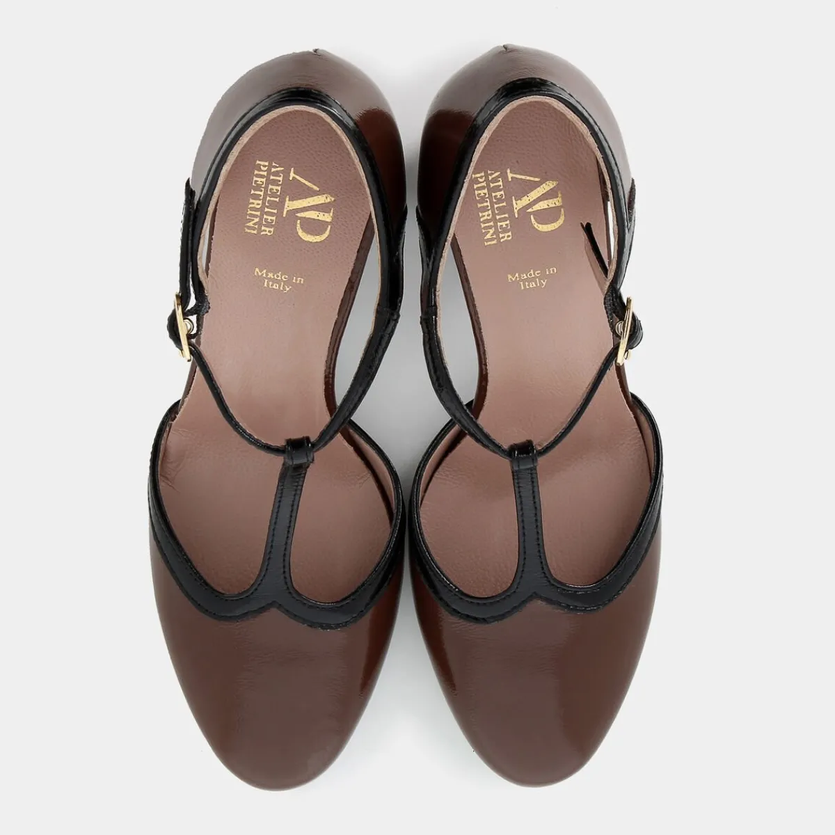 CC-I24D-05-CHOCO/NERO- DECOLLETÈ^ATELIER PIETRINI Best Sale