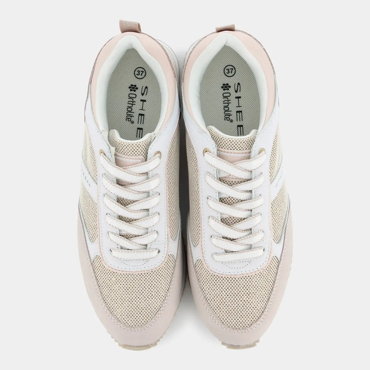 CI-E24D-01NUDE- SNEAKERS^SHEEN Fashion