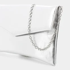 EG-I24-03SILVER- CLUTCH^SHEEN Flash Sale