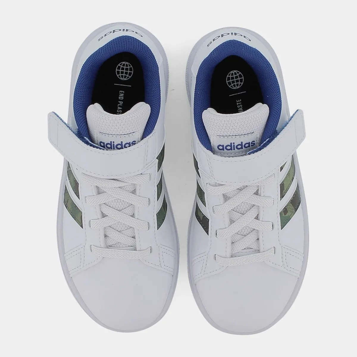 GV6809GRAND COURT 2.0 EL Kftwr white/green oxide/team royal blue- SPORTIVE^ADIDAS Store