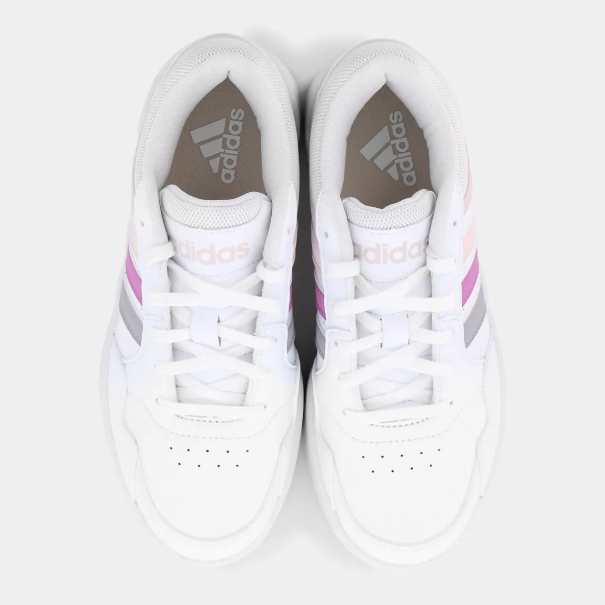 IH0182HOOPS 3FTWWHT/PREPUR/ALMPNK- SPORTIVE^ADIDAS Fashion