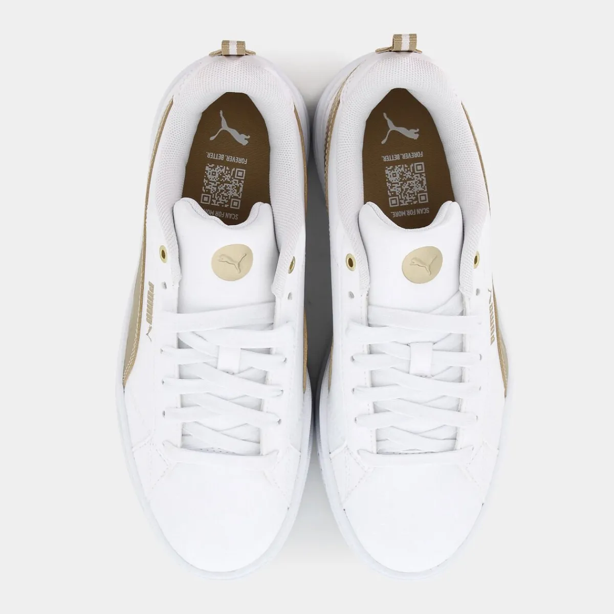398892KARMEN II METALLIC DREAMWhite/Matte Gold- SPORTIVE^PUMA Fashion