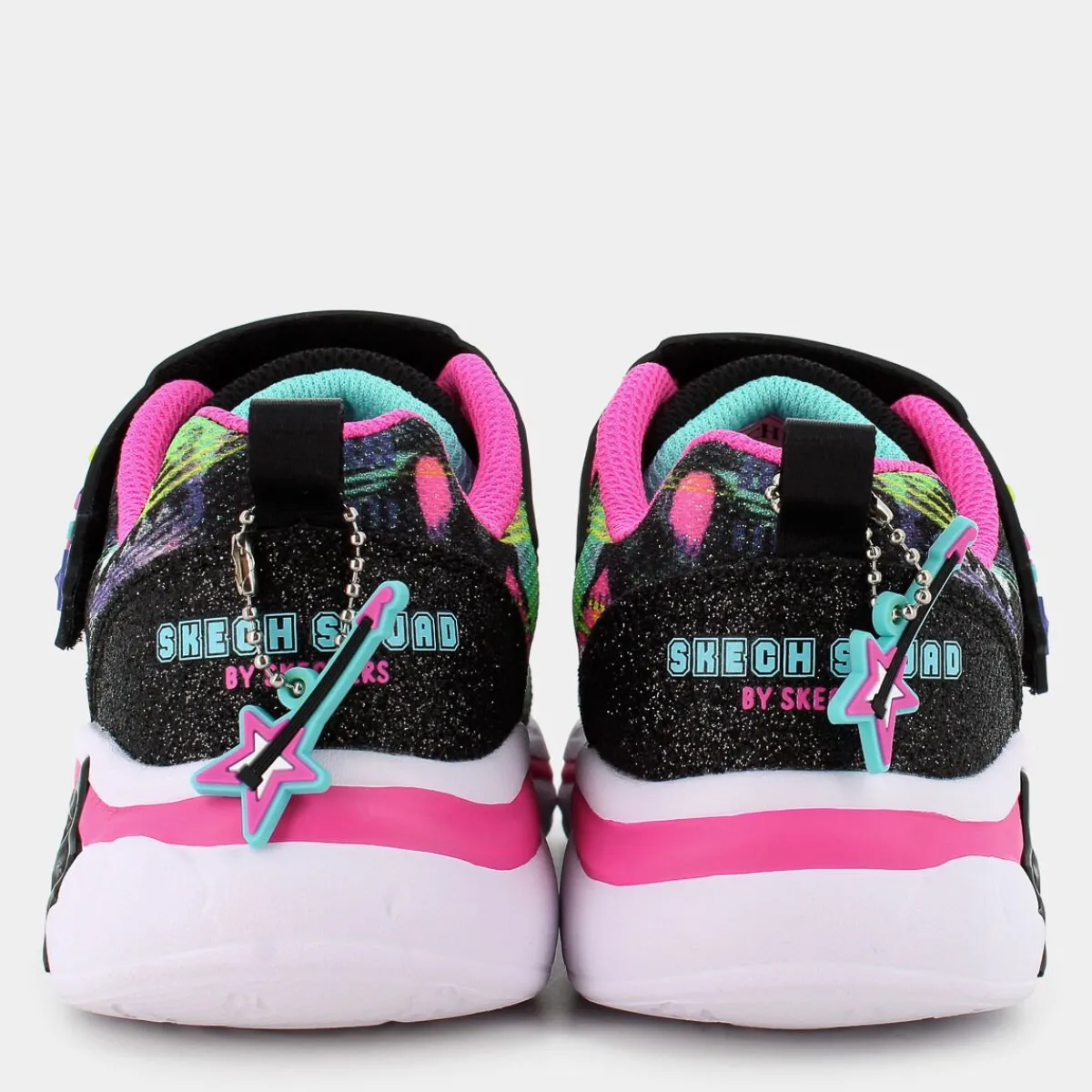 302214LSNUGGLE SNEAKS - SKECH SQUADBLACK SPARKLE/MULTI- SPORTIVE^SKECHERS Discount