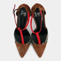 NO-I23D-05-CUOIO/ZEBRA/ROSSO- DECOLLETÈ^ATELIER PIETRINI Discount