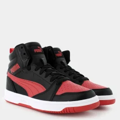 393831REBOUND V6 MIDBlack/For All Time Red- SPORTIVE^PUMA Cheap