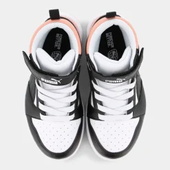 393832REBOUND V6 MIDWhite/Black/Poppy Pink- SPORTIVE^PUMA New