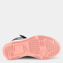 393832REBOUND V6 MIDWhite/Black/Poppy Pink- SPORTIVE^PUMA New
