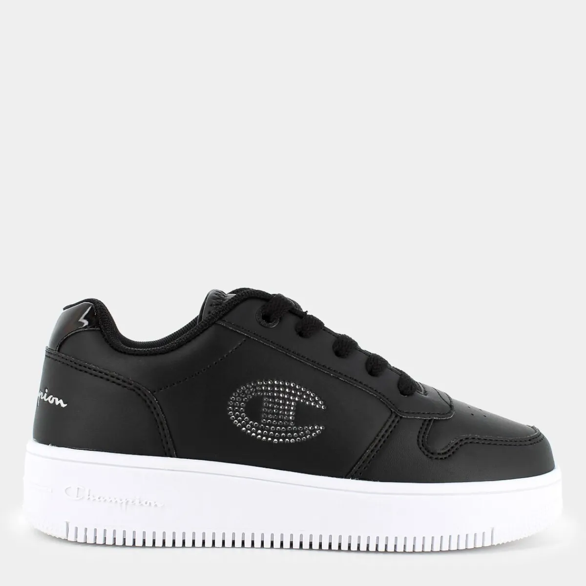 S32872REBOUND PLATFORM GLITTER G GS LOWNBK/SILVER- SPORTIVE^CHAMPION Clearance