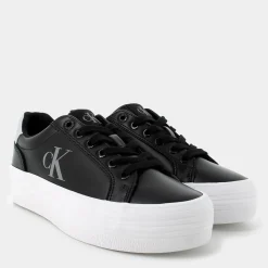 YW01688BOLD VULCANIC LACEUPBLACK/SILVER- SNEAKERS^CALVIN KLEIN JEANS New