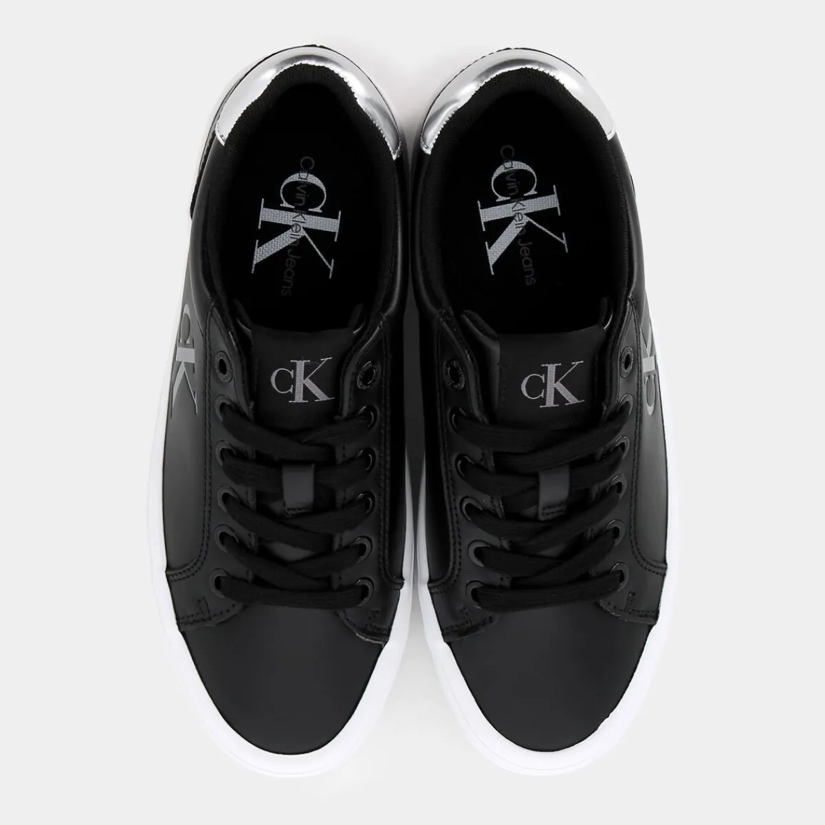 YW01688BOLD VULCANIC LACEUPBLACK/SILVER- SNEAKERS^CALVIN KLEIN JEANS New